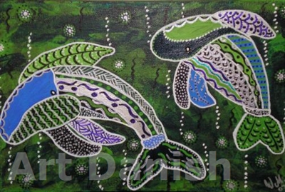 7-aboriginalmalerie  PARTYWHALES  