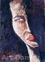 Half Face , 70 x 50 cm , Gouache & Acrylic on Canson , 1200 Euros